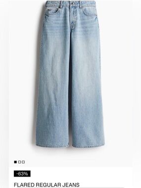 H&M Flared Regular Jeans